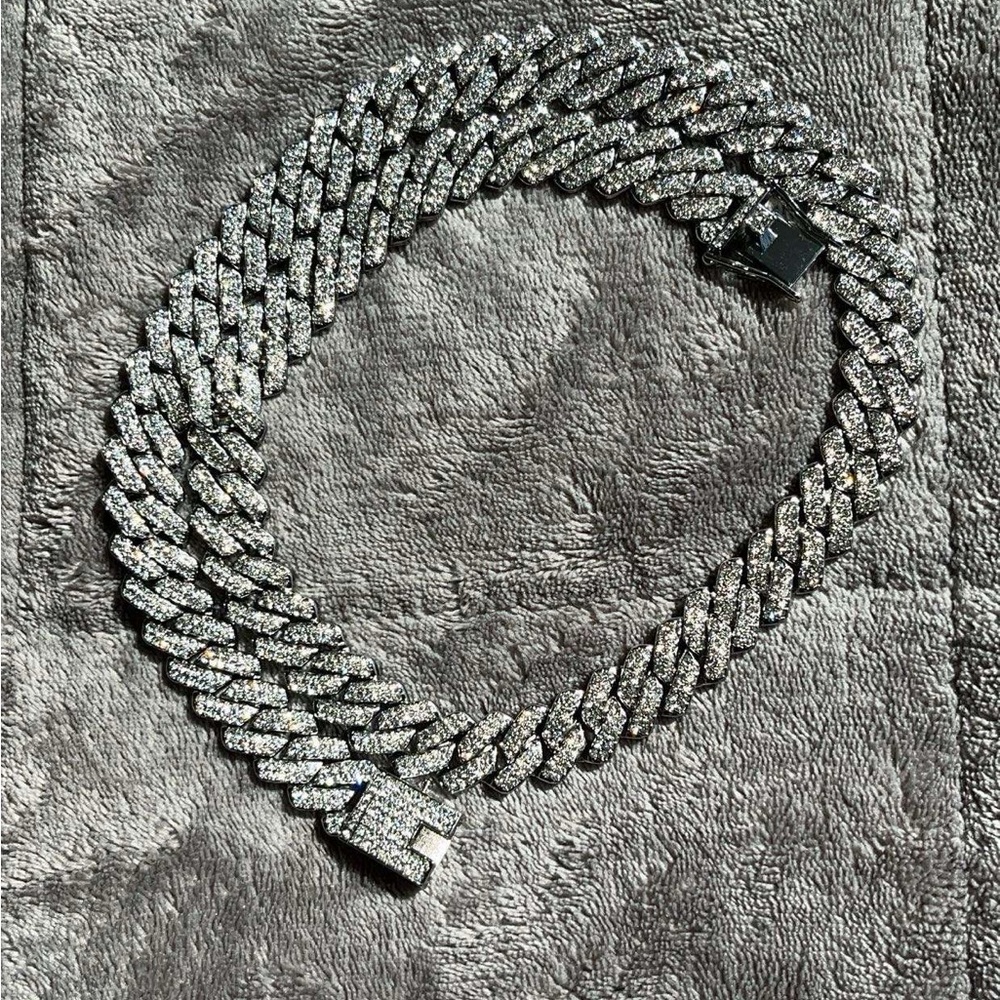 Moissanite Necklace and Bracelet Set